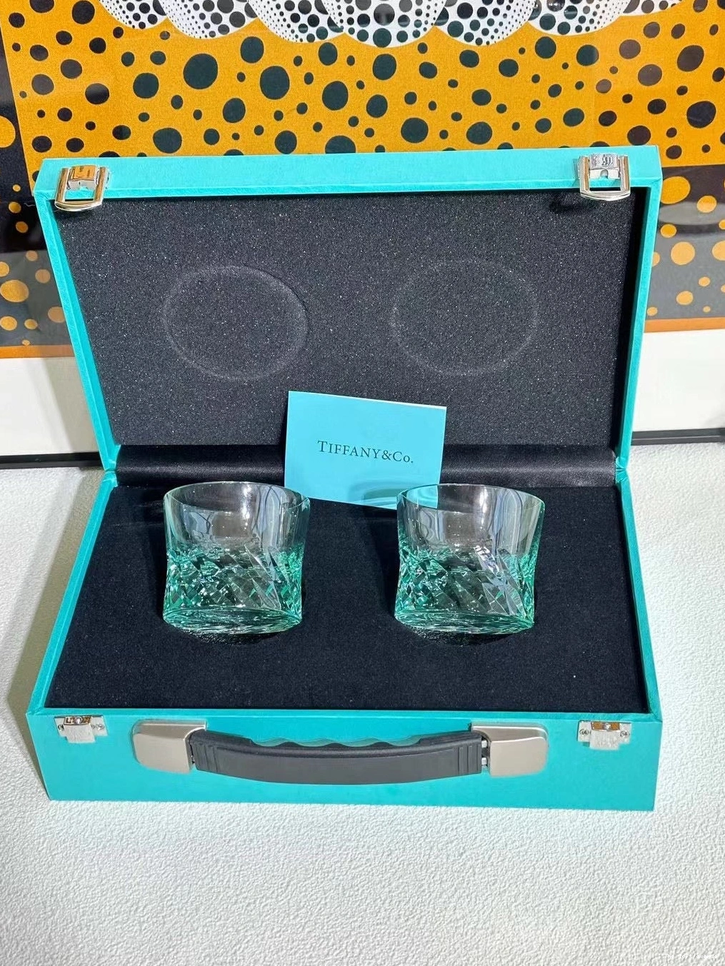 SET CUP GLASSWARE TIFFANY 0807